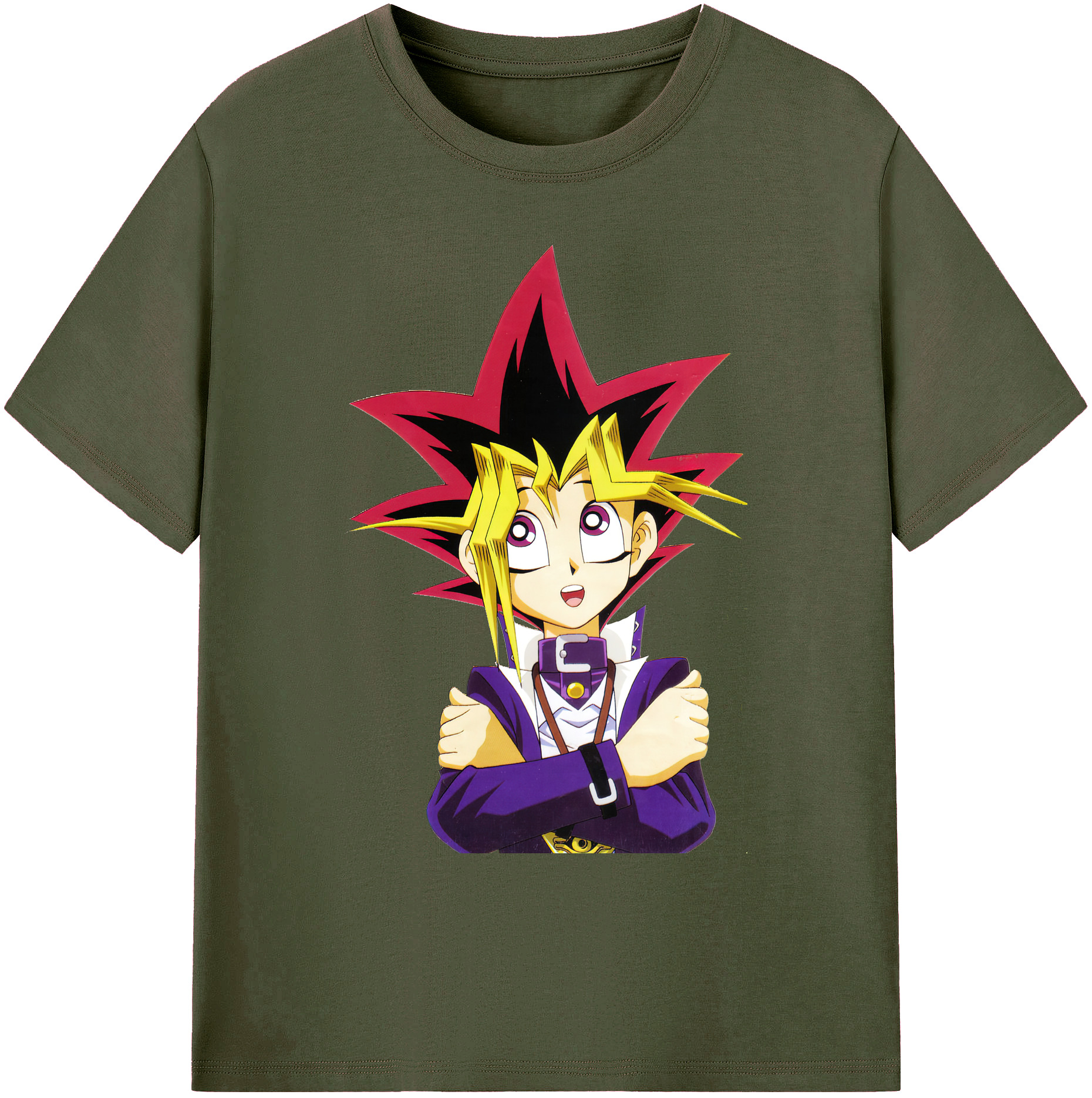 （画像用） 遊☆戯☆王 Yu-Gi-Oh! 綿100％ メンズ半袖Tシャツ｜肌触りやわらか＆通気性